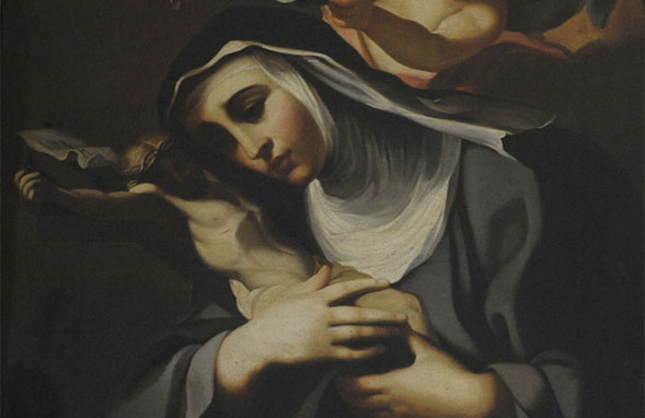 Imagem de Santa Rosa de Viterbo, virgem franciscana